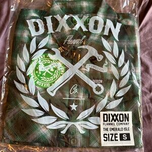 Dixxon men’s flannel.  The Emerald Isle.  New in bag.  Size small